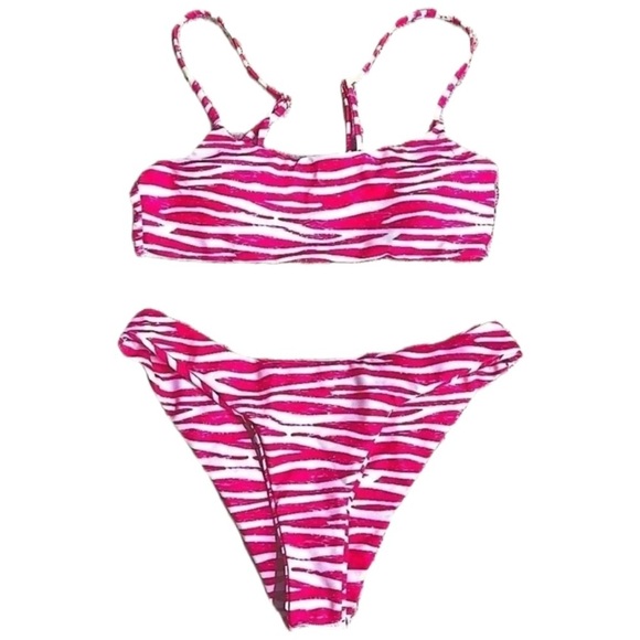 NWOT! PINK & WHITE Women’s Small Top & Bottom - Picture 1 of 7